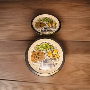 Disney Star Wars Bamboo Dinnerware Plates (2) Kids
